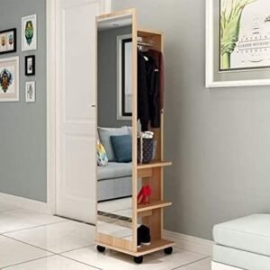 Vestiaire Mobile Multifonction avec Miroir Plein Pied – Modèle Luma